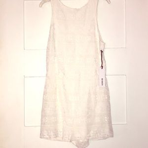 NWT BB Dakota white lace romper